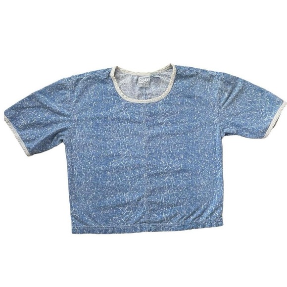 Vintage Ary Cooper Boxy Lightweight Denim Style Top Blouse Shirt - Picture 3 of 7